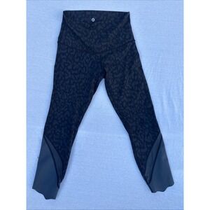 Lululemon Leggings Womens Sz XS Gray/Black High Rise Band Yoga Gym (No tag)